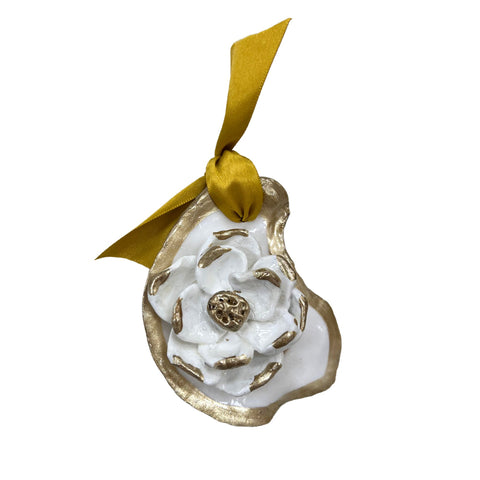 3D Magnolia Oyster Ornament