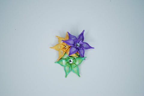 Float Flower Cluster Lapel Pin