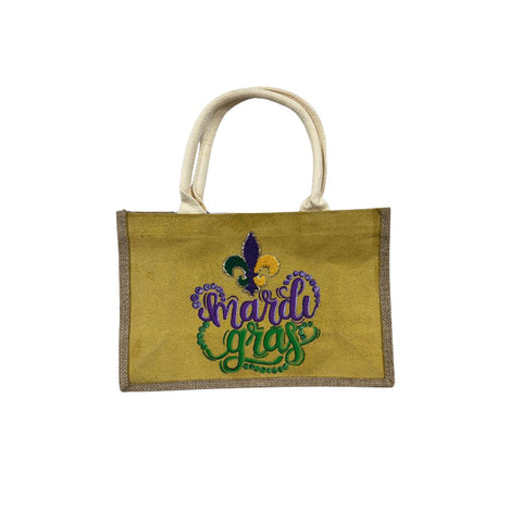 Hand-Embellished Mardi Gras Totes