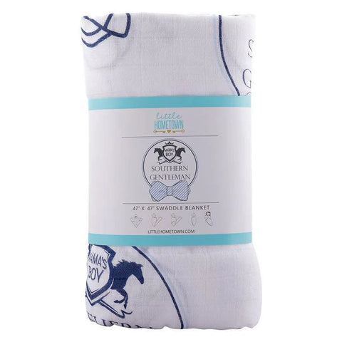 Southern Gentleman Swaddle Blanket