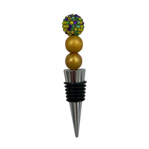 Mardi Gras Wine Stoppers