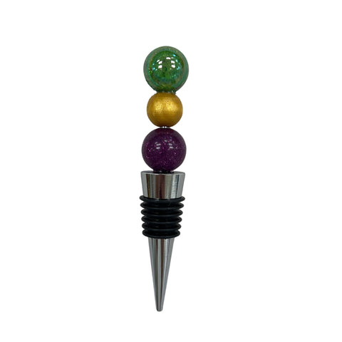 Mardi Gras Wine Stoppers