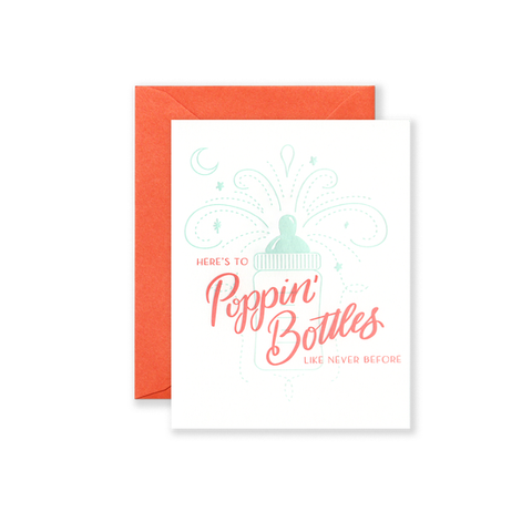 Popping Bottles Greeting Card