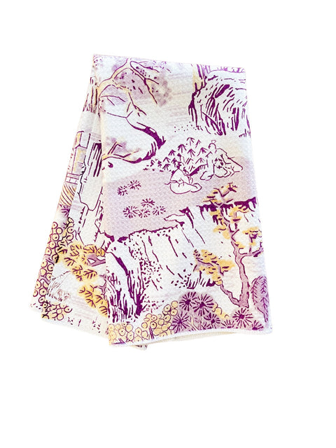 Collegiate Toile Tea Towel Tigers