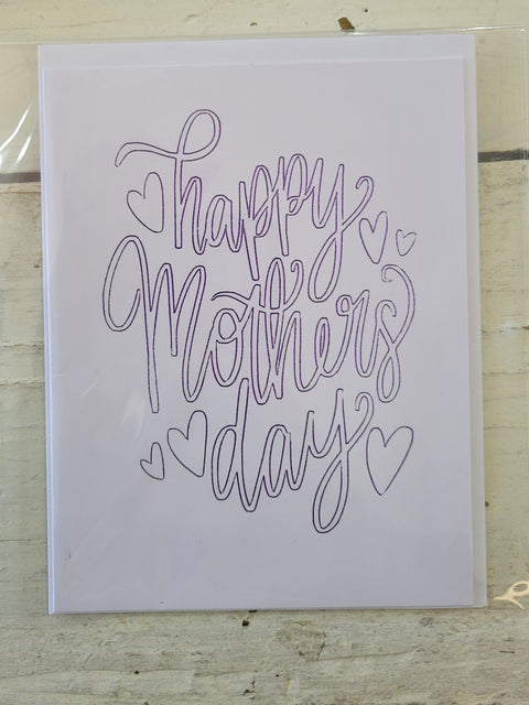 Mother's Day Gold Foiled Card