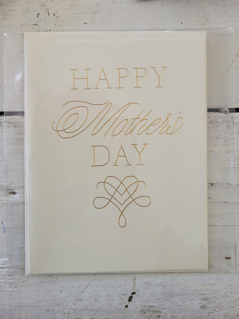 Mother's Day Gold Foiled Card