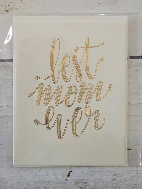 Mother's Day Gold Foiled Card