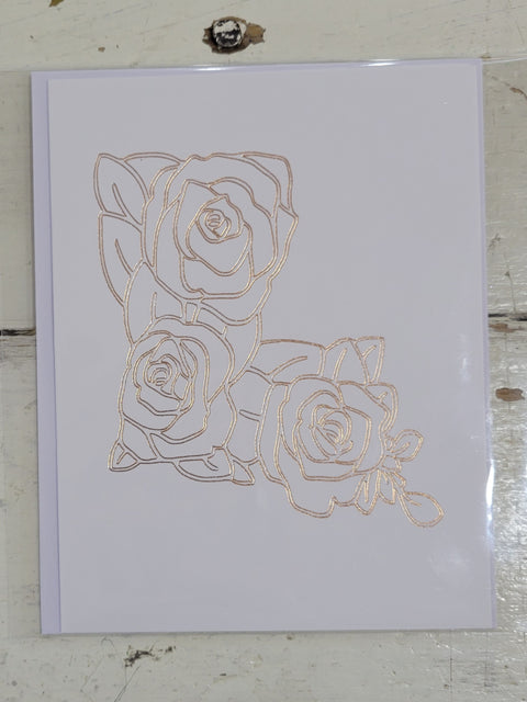 Louisiana Magnolia Gold Foiled Card