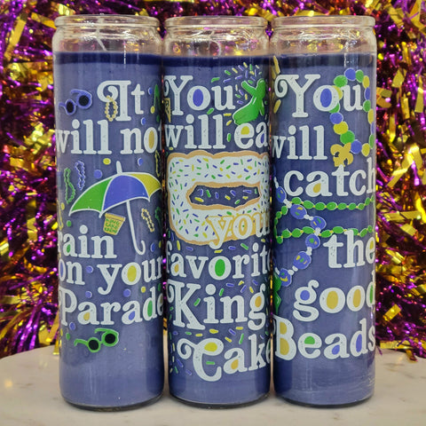 Mardi Gras Prayer Candles