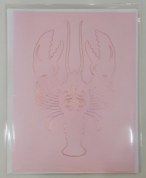 Gold Foiled Crawfish Card