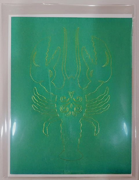 Gold Foiled Crawfish Card