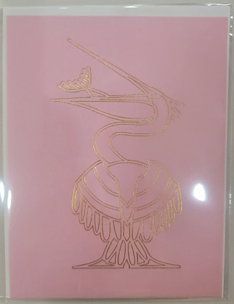 Pelican Gold Foiled Card