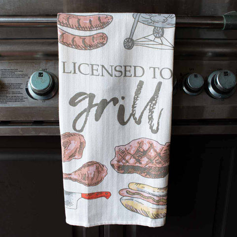 Licensed To Grill Hand Towel