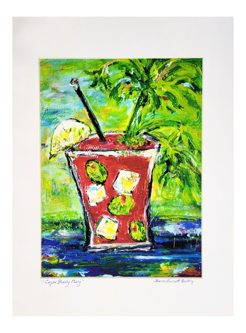 "Cajun Bloody Mary" Matted Print 12x16