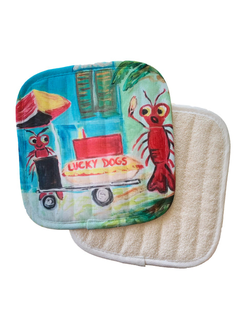 Lucky Dog Crawfish Pot Holder