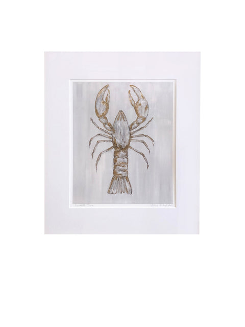 Crawfish Time Matted Art Print 16X20