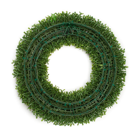 Faux Boxwood Round Wreath