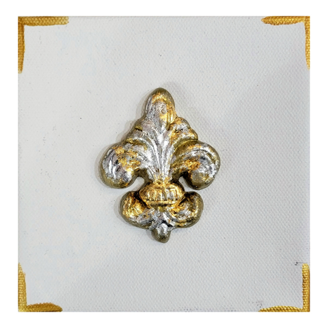 Ceramic Fleur de Lis Canvas, 5x5