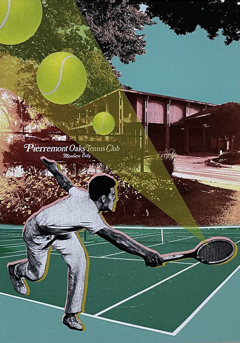 "Pierremont Oaks Tennis Club" 11x14  Canvas Print