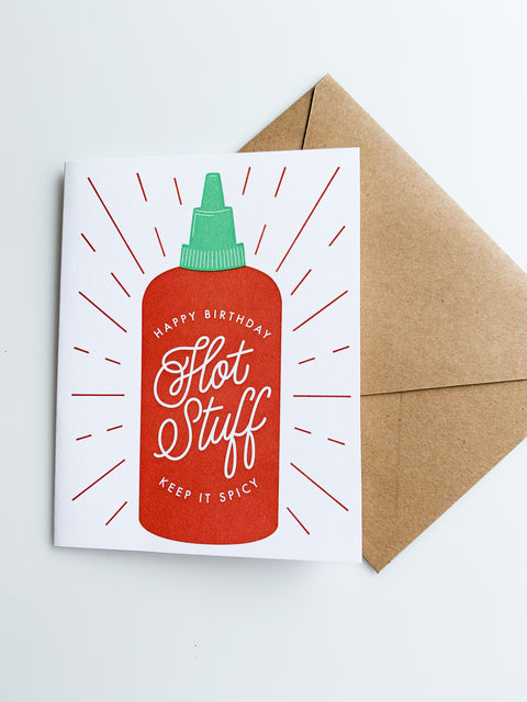 Happy Birthday Hot Stuff Greeting Card