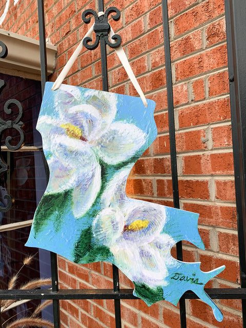 Louisiana Magnolia Door Hanger