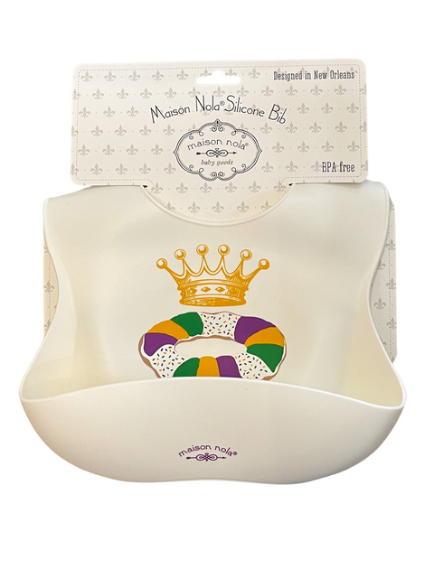 King Cake Silicone Bib