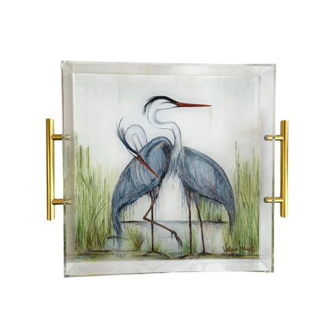 Love Birds Acrylic Tray