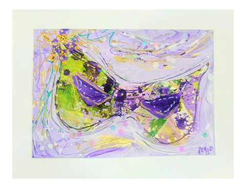 Original Art Mardi Gras Mask Greeting Cards