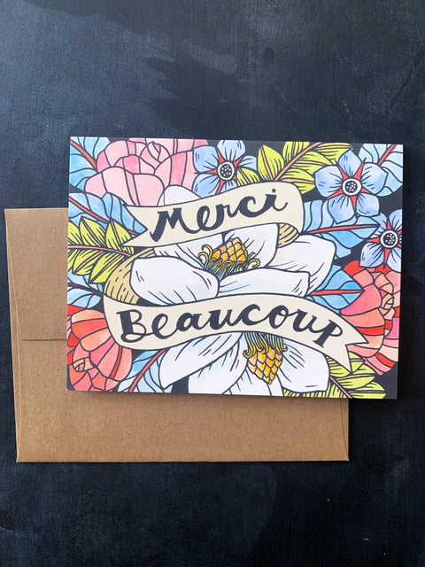 Merci Beaucoup Card - 318 Art Co.