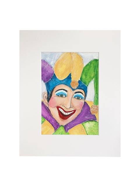 "Nola Jester" Giclée Print with Mat (8"x10")