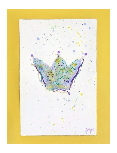 Original Art Mardi Gras Trio Greeting Cards