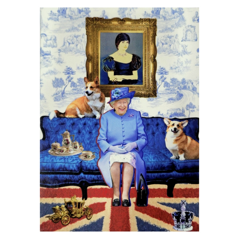 "Queen on the Couch" 5X7 Canvas Print