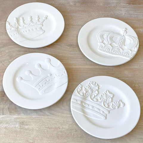 Royal Crown Embossed Plates