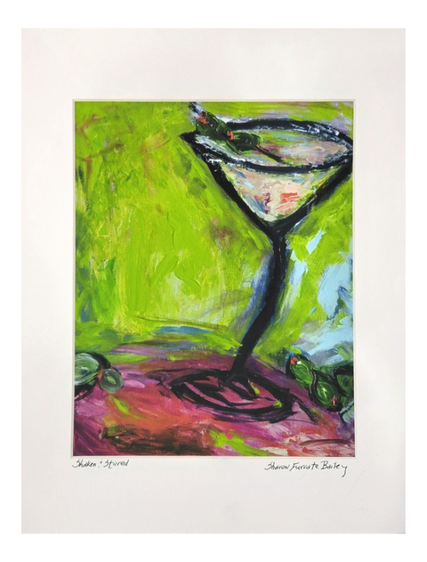 "Shaken and Stirred" Matted Print 11x14