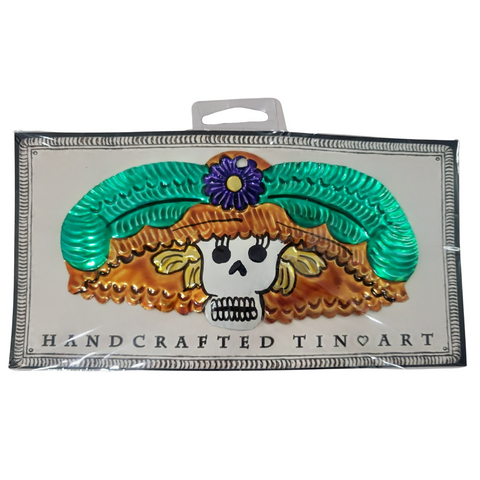 Tin Day of the Dead Catrina