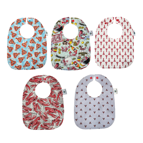 Crawfish Baby Bibs by Brooks & Belle