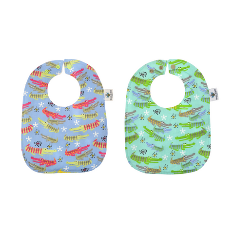 Alligator Baby Bibs by Brooks & Belle