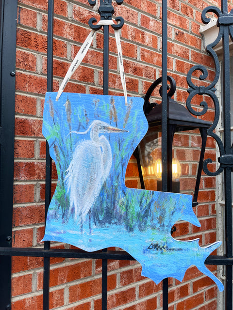 Egret Door Hanger