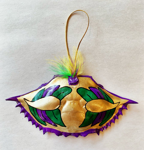 Mardi Gras Crab Ornament - 318 Art and Garden