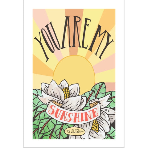 You Are My Sunshine Postcard