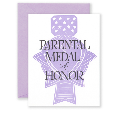 Parental Medal of Honor Greeting Card