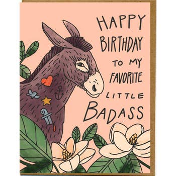 Happy Birthday to my Favorite Little Badass Greeting Card