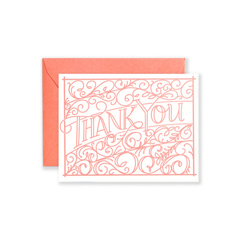 Ironwork "Thank You" Greeting Card