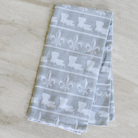 Louisiana Fleur Jacquard Hand Towel