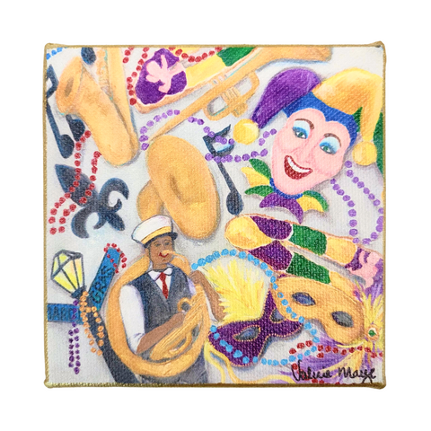 "Mardi Gras Moments" Mini Canvas