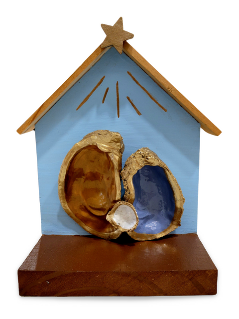 Gilded Oyster Nativity